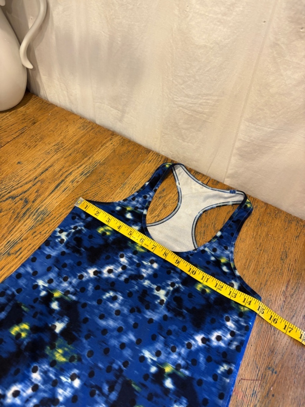 LULULEMON Blue Pattern Racerback Tank Top Size S - Picture 4 of 6